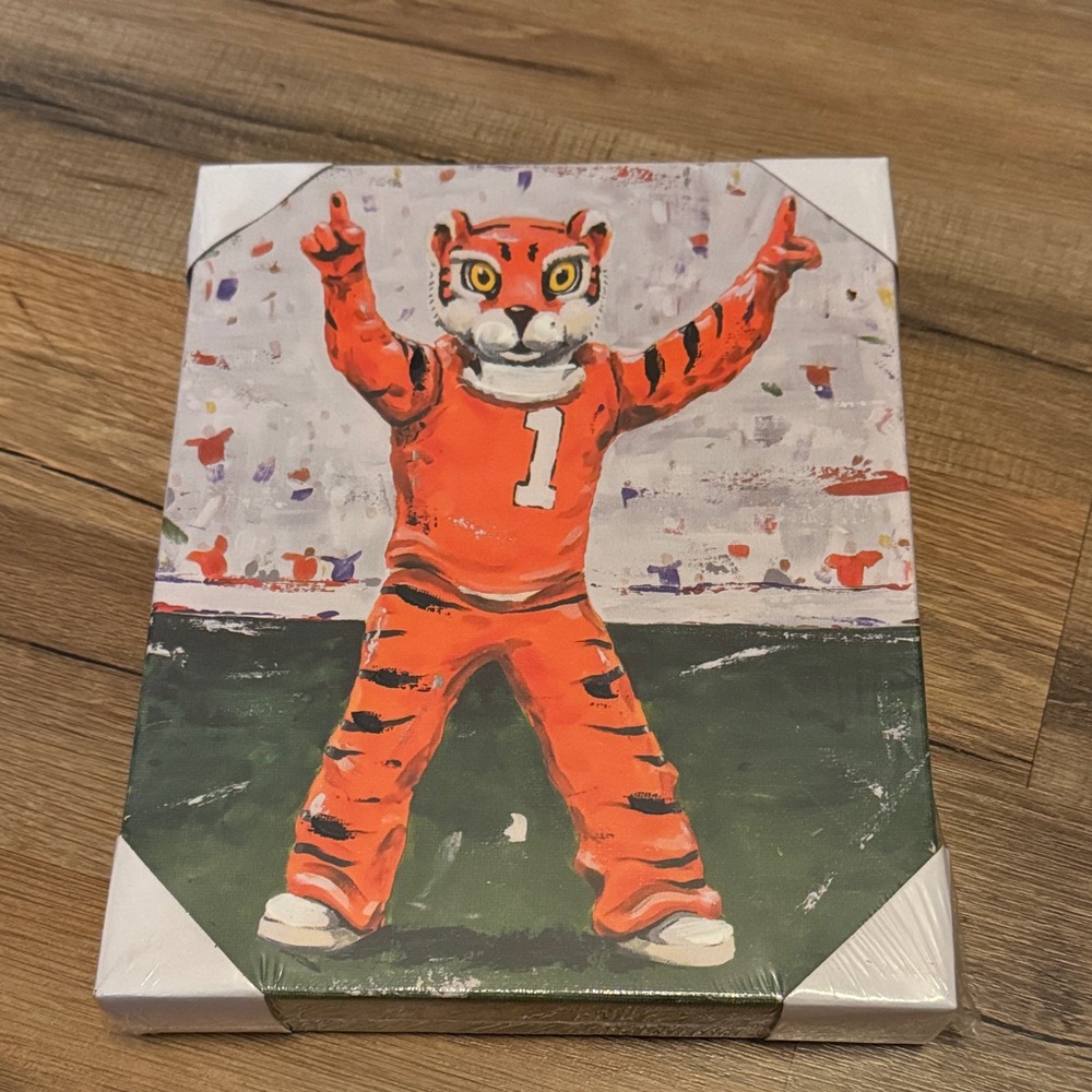 Clemson Mascot Canvas Art